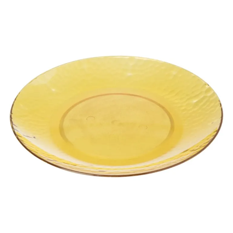 Bord dots - geel - ø20 cm