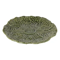 Bordje koolblad - groen - ø22x2.5 cm