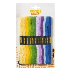 Borduurgaren set - koele kleuren - set van 12