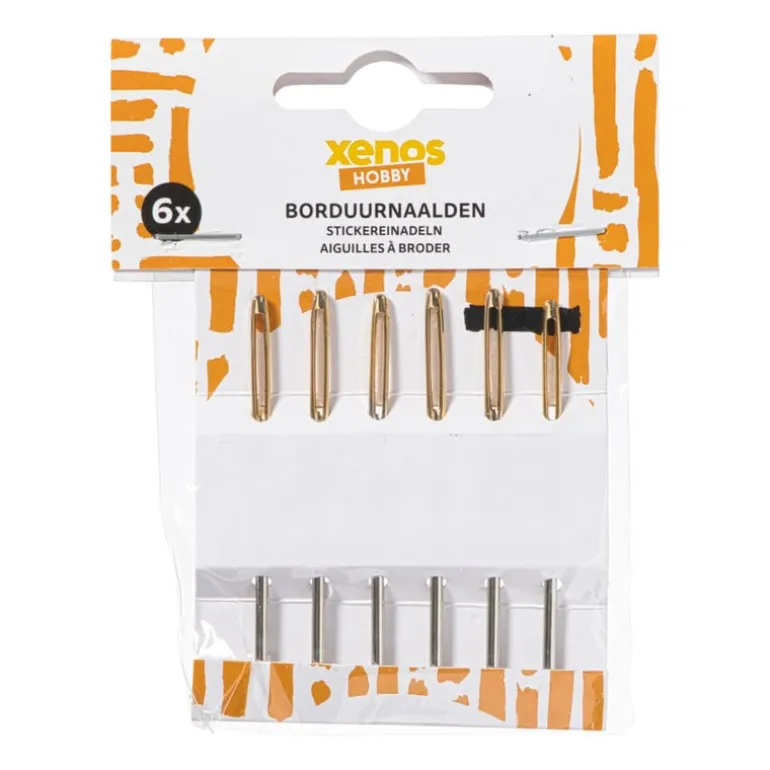 Borduurnaalden - multikleur - set van 6