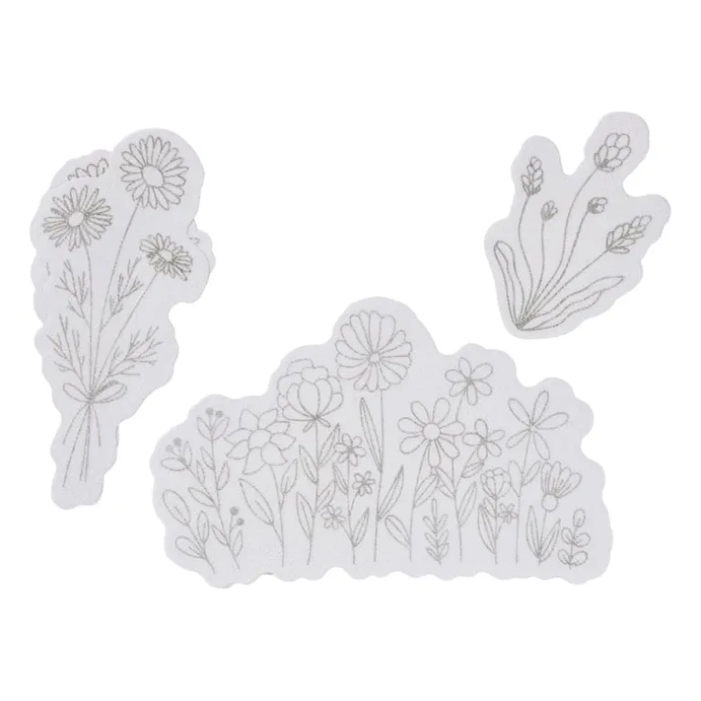 Borduurpatronen bloemen - set van 4