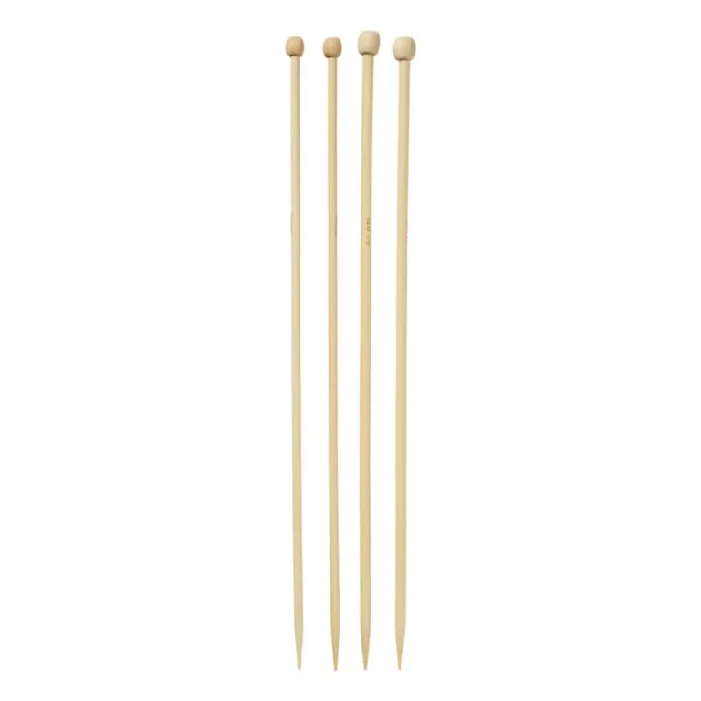 Breinaalden 5 & 6 mm - bruin - set van 2