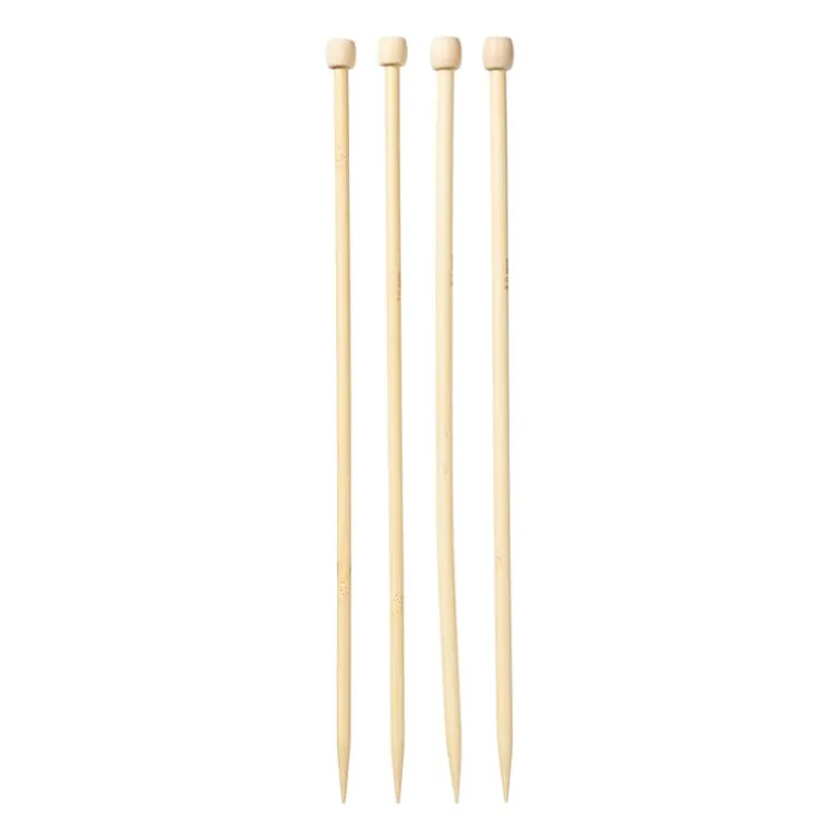 Breinaalden 7 & 8 mm - bruin - set van 2