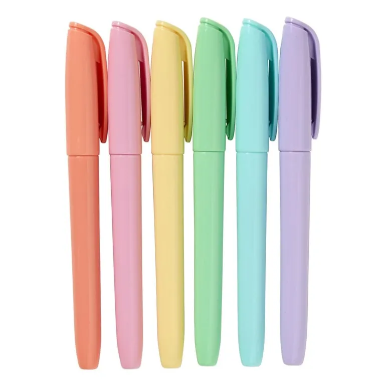 Brush pen - pastel - set van 6