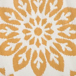 Buitenkleed bloem - geel - ø150 cm