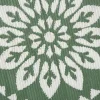 Buitenkleed bloem - groen - ø150 cm