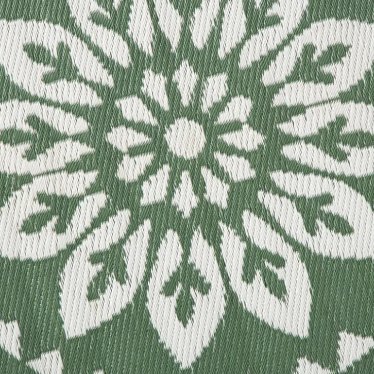 Buitenkleed bloem - groen - ø150 cm