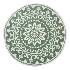 Buitenkleed bloem - groen - ø150 cm