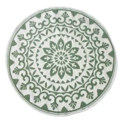 Buitenkleed bloem - groen - ø150 cm