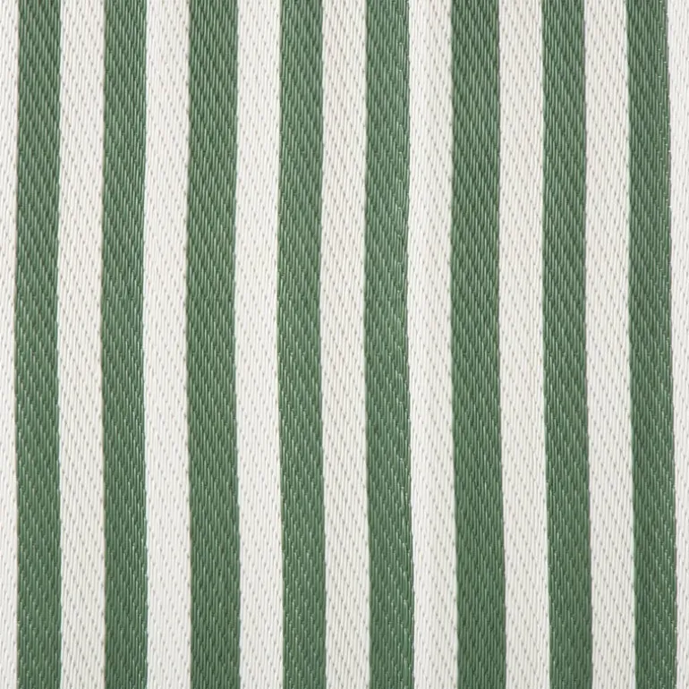 Buitenkleed streep - groen - ø150 cm