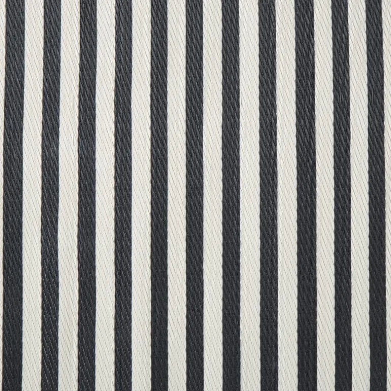 Buitenkleed streep - zwart/wit - 160x230 cm