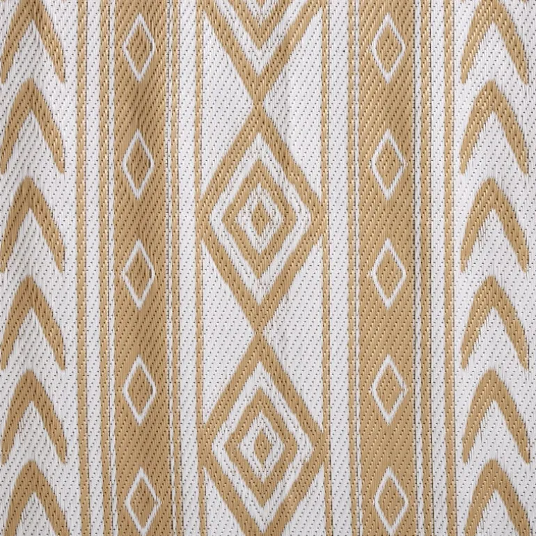 Buitenkleed tribal - beige - 160x230 cm