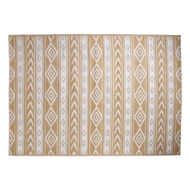 Buitenkleed tribal - beige - 160x230 cm
