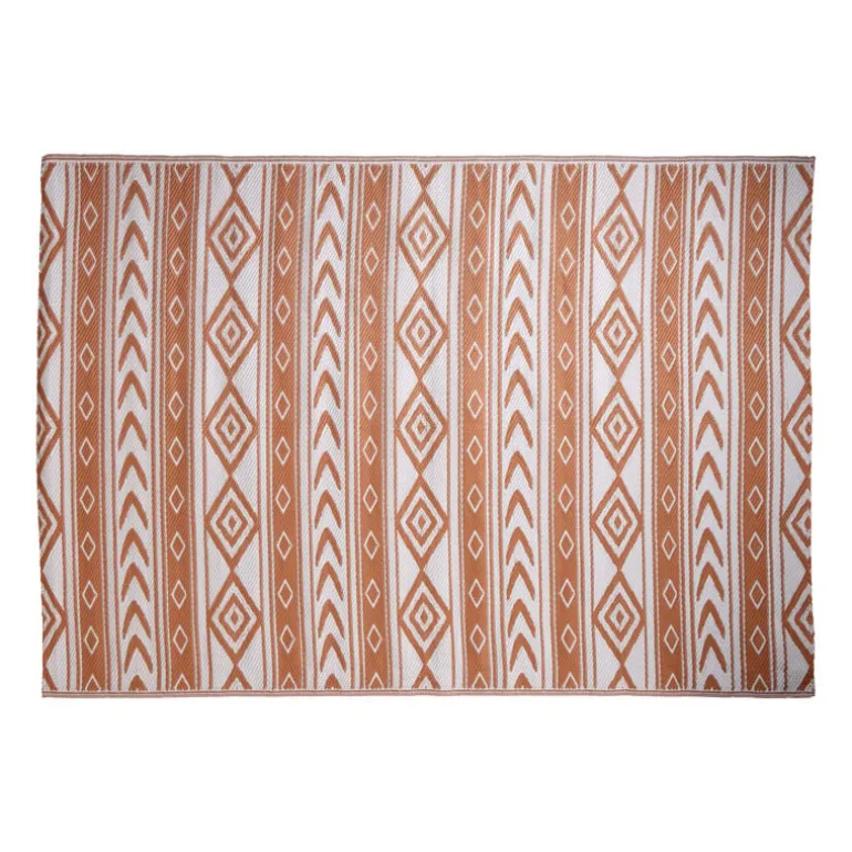 Buitenkleed tribal - bruin - 160x230 cm