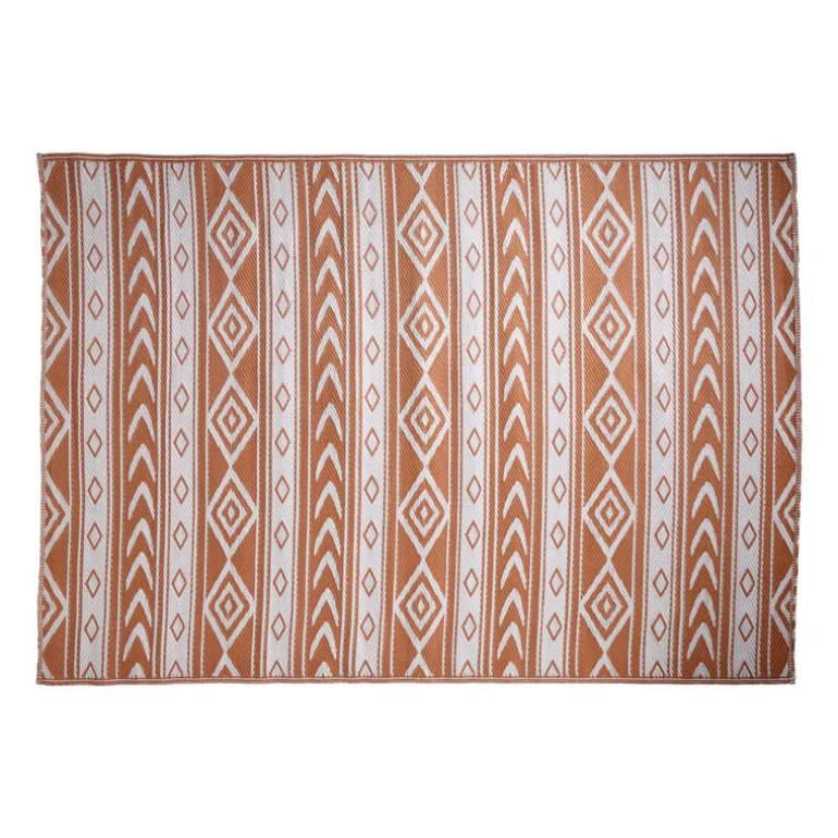 Buitenkleed tribal - bruin - 160x230 cm