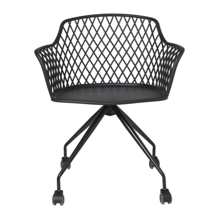 Bureaustoel Leon - zwart - 80x62.5x55.5 cm