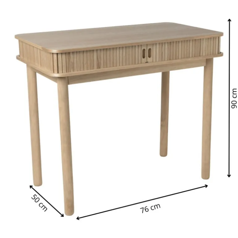 Bureau Uppsala - naturel - 76x90x50 cm
