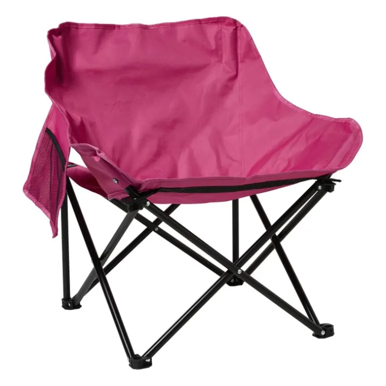 Campingstoel compact - roze - 65x52x55 cm