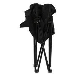 Campingstoel compact - zwart - 65x62x55 cm