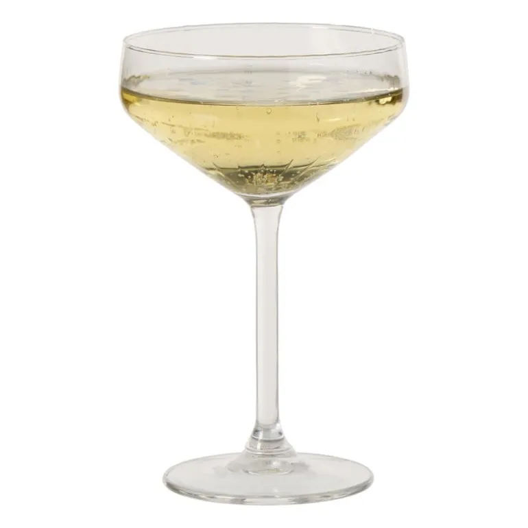 Champagnecoupe plisse - transparant - 290 ml