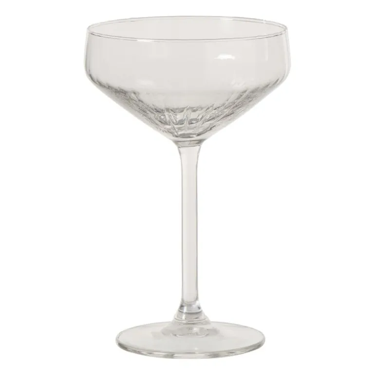 Champagnecoupe plisse - transparant - 290 ml