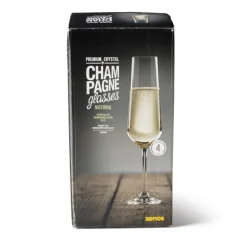 Champagneglas kristal - set van 4 - 200 ml