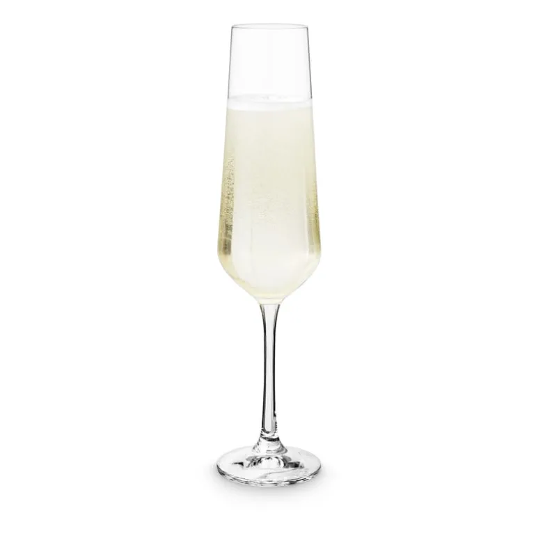 Champagneglas kristal - set van 4 - 200 ml