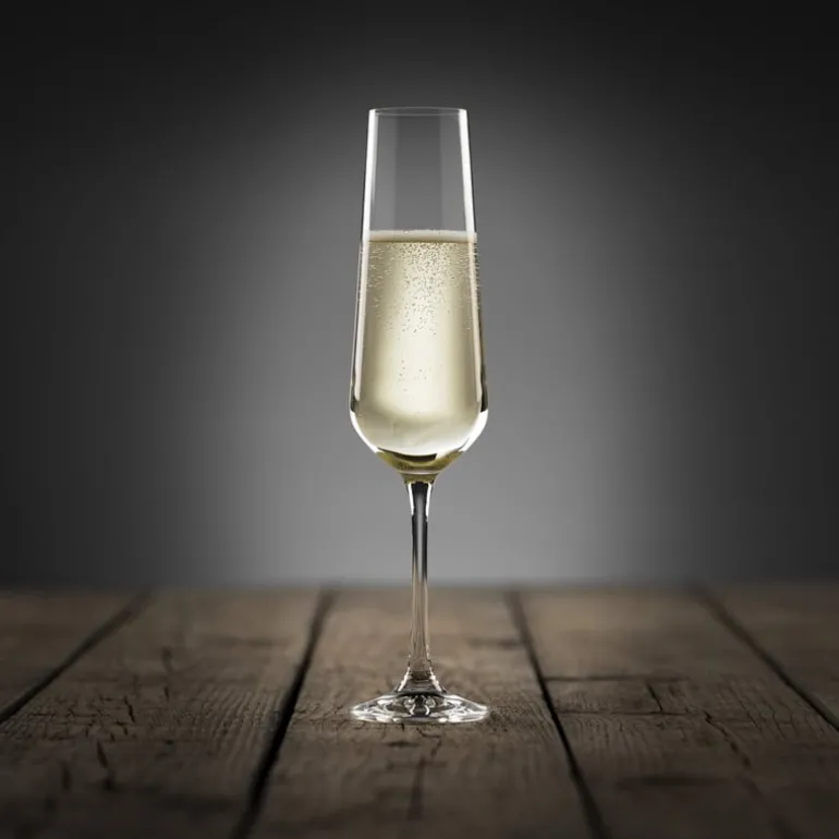 Champagneglas kristal - set van 4 - 200 ml