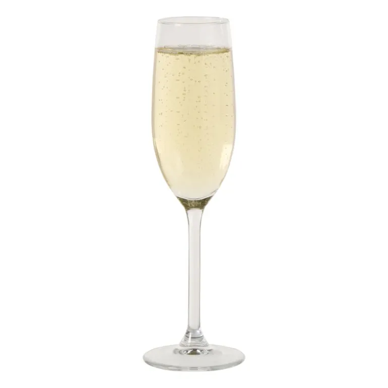 Champagneglas plisse - transparant - 210 ml