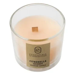 Citronella kaars in glas - diverse varianten - ø8x7.5 cm