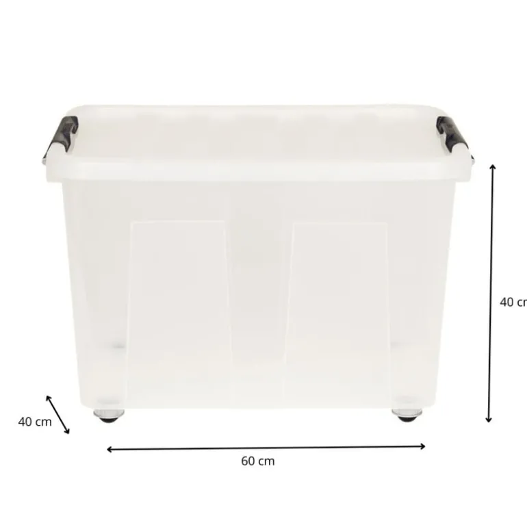 Clipbox met wieltjes - 75 liter - 57x39.5x40 cm