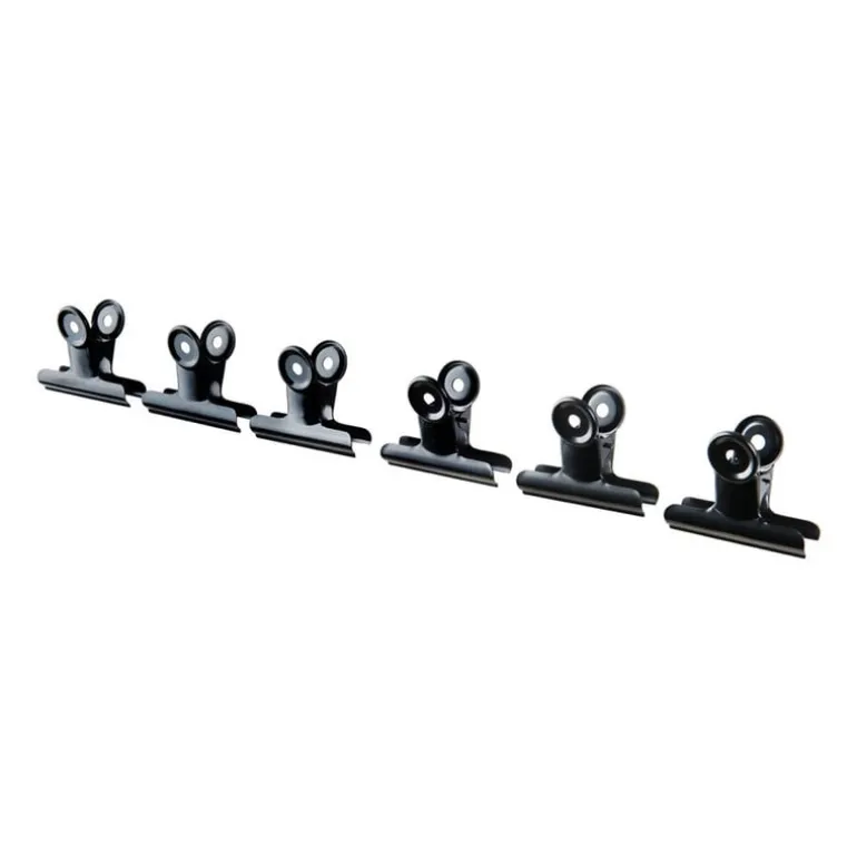 Clips voor wandrek - zwart - 6 stuks