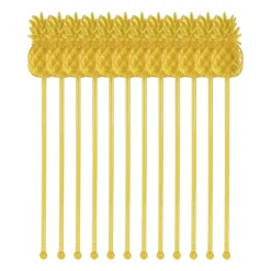 Cocktail roerstaafjes- ananas - set van 12