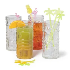 Cocktail roerstaafjes- ananas - set van 12