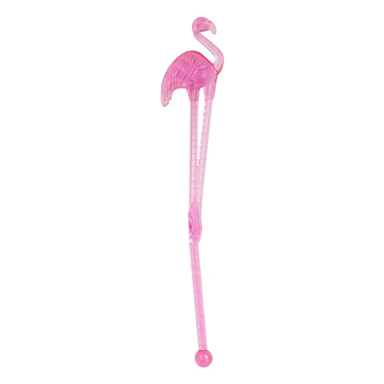 Cocktail roerstaafjes - flamingo - set van 12