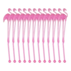 Cocktail roerstaafjes - flamingo - set van 12