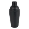 Cocktail shaker - zwart - 8,5x21 cm