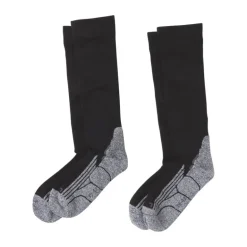 Coolmax compressie sokken 2 paar - zwart - maat 35-38