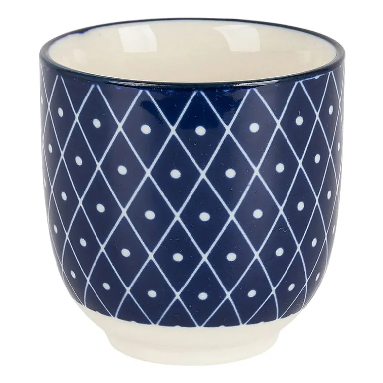 Cup blue print - diamonds - 150 ml
