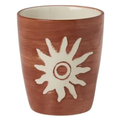 Cup luna - beige/rood - 200 ml