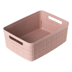 Curver jute opbergmand S - 5 liter - roze