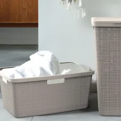 Curver jute wasmand - 46 liter - bruin
