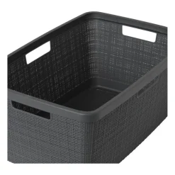 Curver jute wasmand - 46 liter - grijs