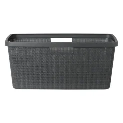 Curver jute wasmand - 46 liter - grijs