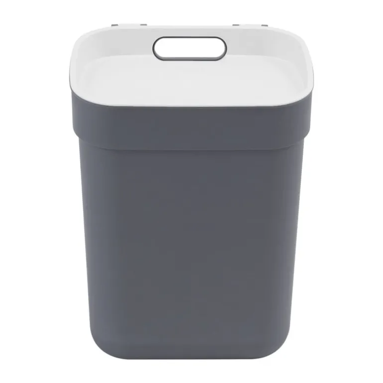 Curver prullenbak ready to collect - donkergrijs/lichtgrijs - 10 liter
