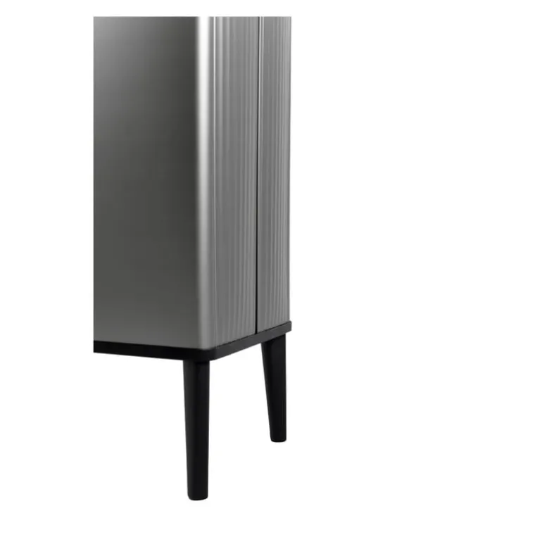 Curver prullenbak Verto - grijs/zwart - 54 liter