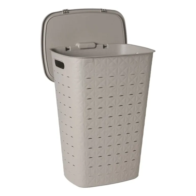 Curver wasmand fresh met deksel - 56 liter - taupe
