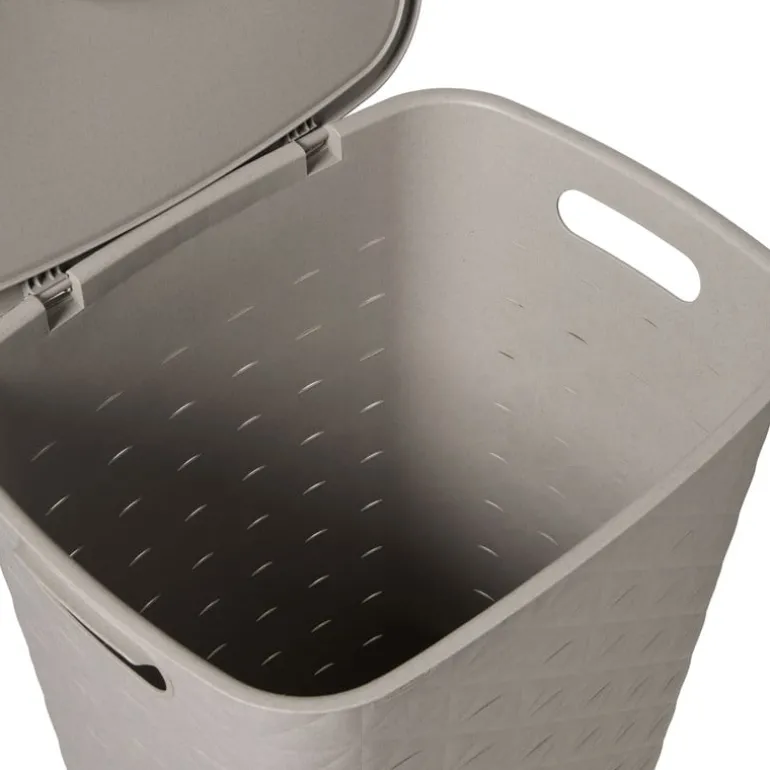 Curver wasmand fresh met deksel - 56 liter - taupe