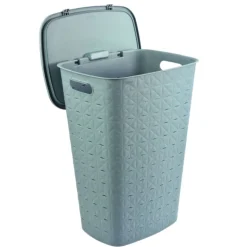 Curver wasmand fresh met deksel - 56 liter - blauw