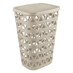 Curver wasmand soft nature met deksel - 55 liter - beige